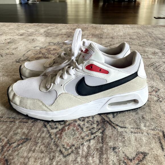 Nike Air Max SC 'White University Red' Suede Leather Sneakers Men's Size 9 GUC - Picture 5 of 11